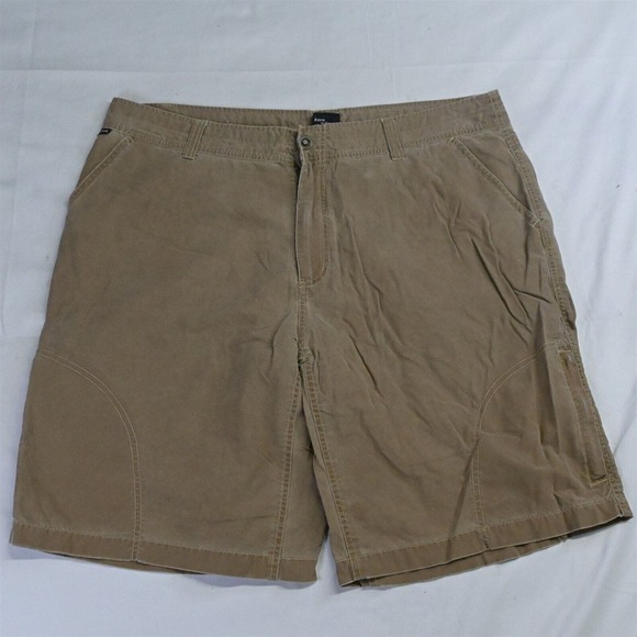 KUHL 38 x‎ 10" Khaki KuhlDry Loose Fit Outdoor Cargo Shorts - Picture 1 of 5